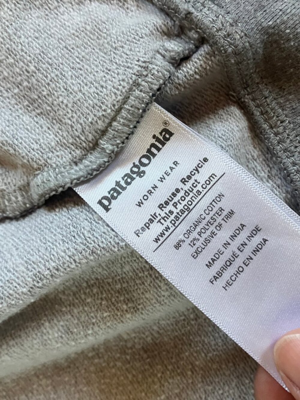Patagonia Men's Grey and Orange Sweatshirt Hoody Medium - Picture 4 of 7